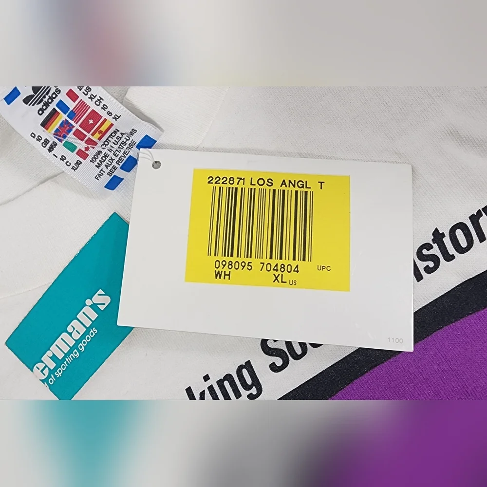 NWT VTG Adidas World Cup USA 94 Making Soccer History Single Stitch T-Shirt XL - Picture 13 of 15